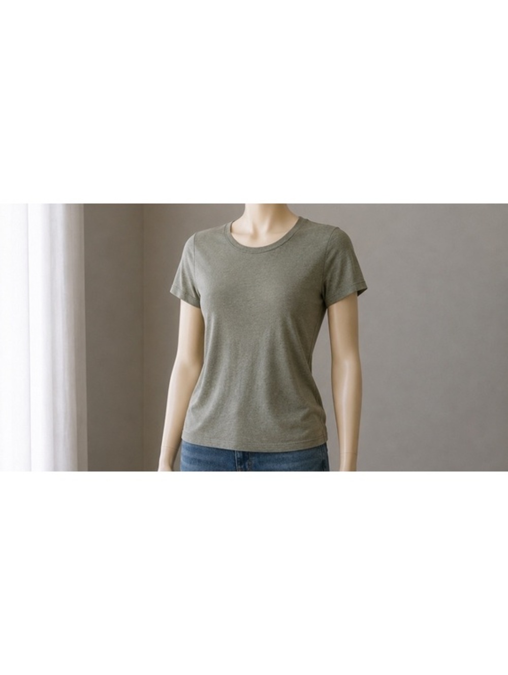 Banana Republic Women’s Olive Green Short Sleeve Crew Neck Tee Size Large